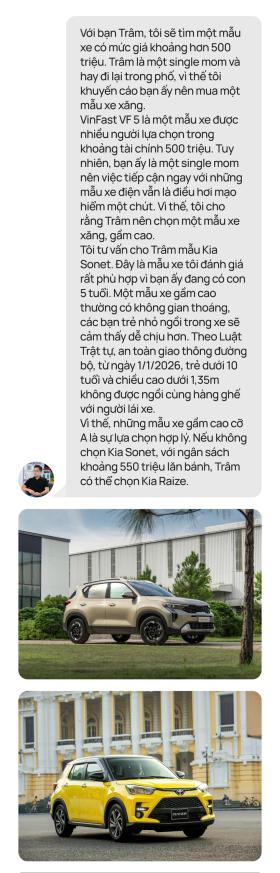 'Nhà có con nhỏ, mẹ đơn thân, tài chính không xông xênh nên mua xe gì?'  第8张