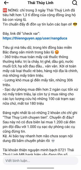 Nữ ca sĩ chuyên làm từ thiện, tự &quot;bóc&quot; sao kê 1,4 tỷ đồng đăng trên tài khoản cá nhân  第3张