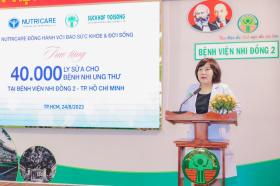 Chương trình &quot;80.000 ly sữa tặng bệnh nhi ung thư&quot; đến với Bệnh viện Nhi đồng 2  第2张