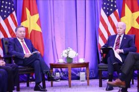 Tổng Bí thư, Chủ tịch nước Tô Lâm gặp thống Hoa Kỳ Joe Biden tại New York  第1张