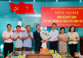 Ông Hoàng Văn Thắng giữ chức Chủ tịch Hội Nông dân tỉnh Ninh Bình 