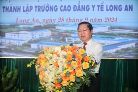 Thành lập Trường Cao đẳng Y tế Long An