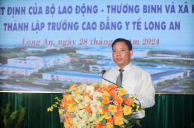 Thành lập Trường Cao đẳng Y tế Long An